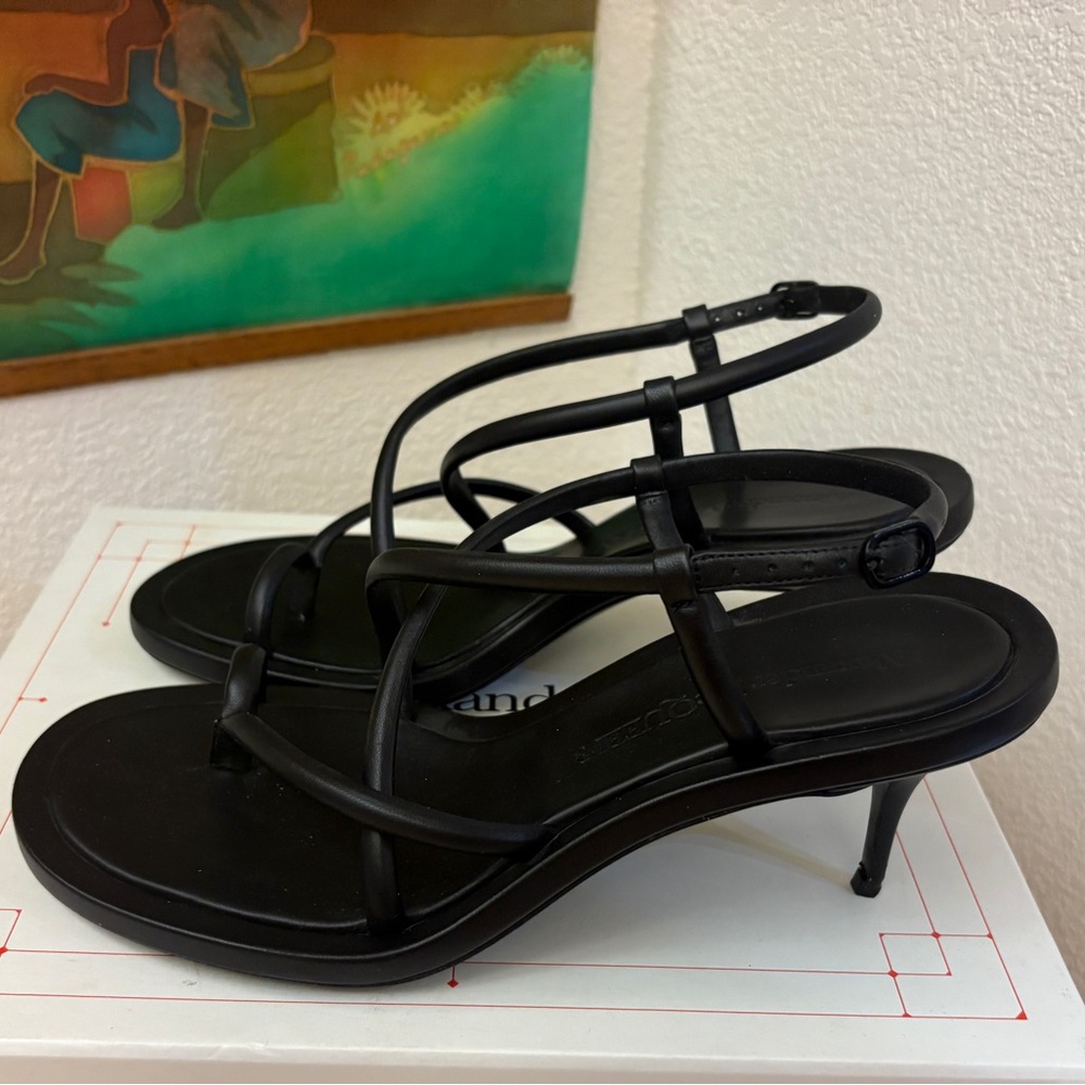 Alexander McQueen, 8.5 Black Heel Sandals
